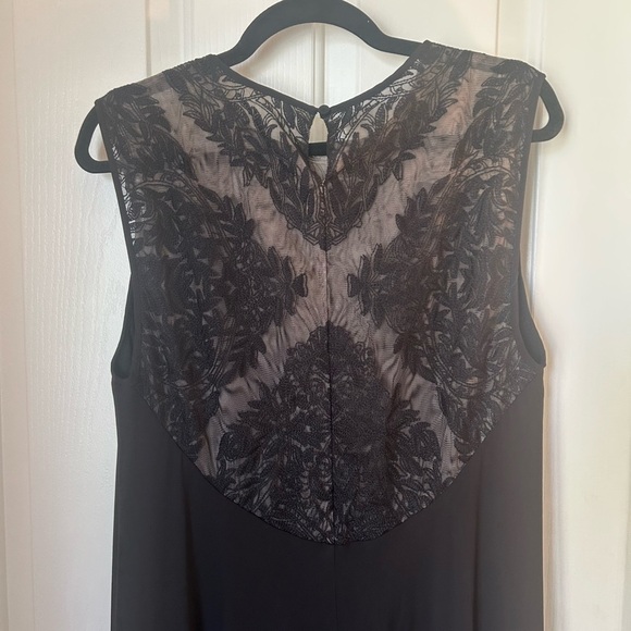 BCBG Lace High Low Elegant Black Dress - Picture 7 of 10